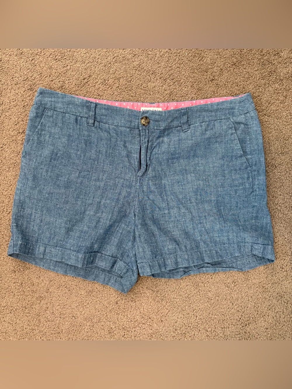 Merona Women’s Chambray Blue Casual Shorts size 12